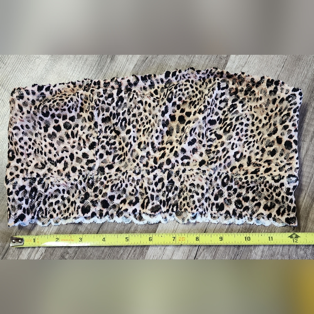 VS leopard lace bandeau bra/top